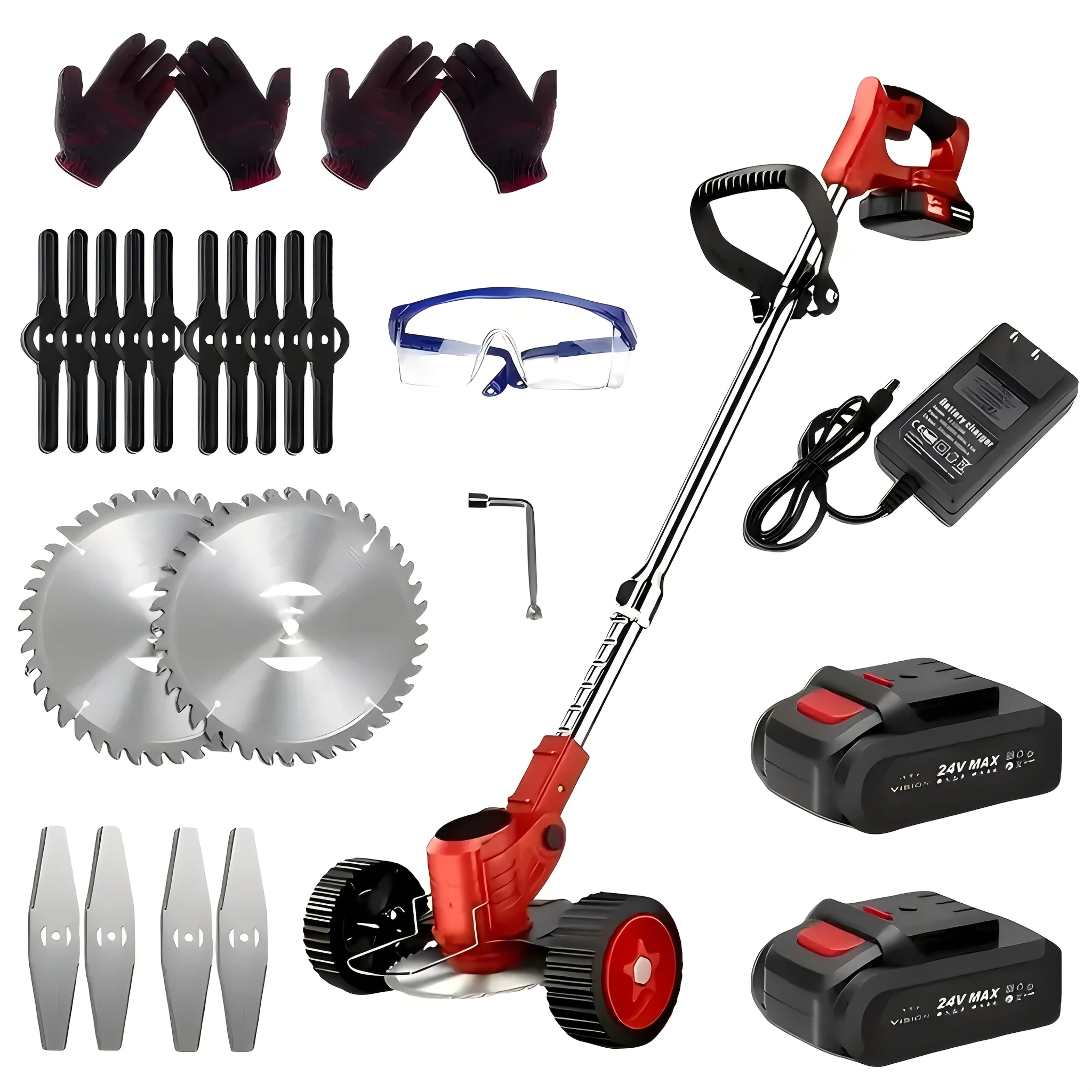 Electric Weed Wacker – 3-in-1 Battery Powered Grass Trimmer, Edger & Brush Cutter