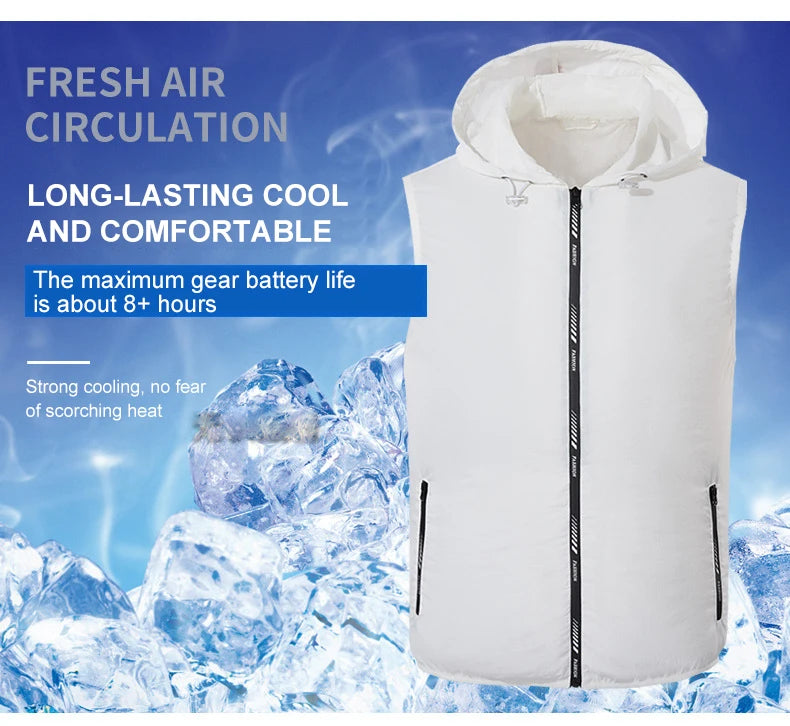 Cooling Fan Jacket – Ultralight Summer Outdoor Vest for Men & Women