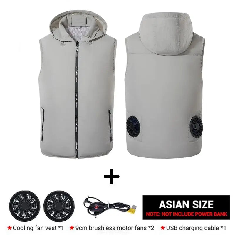 Cooling Fan Jacket – Ultralight Summer Outdoor Vest for Men & Women