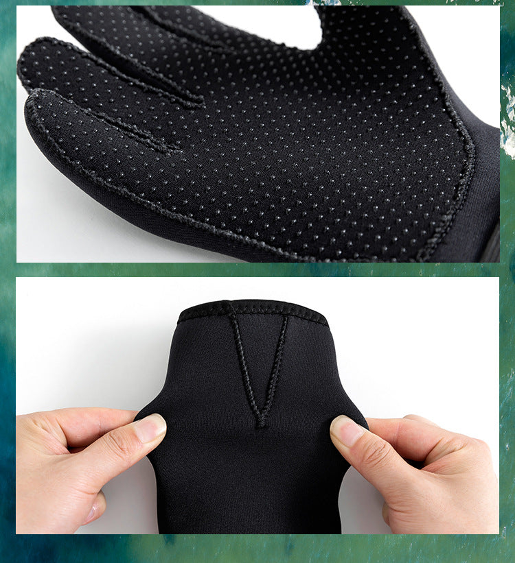3mm Neoprene Diving Gloves – Thermal Cut-Resistant Water Sports Gloves