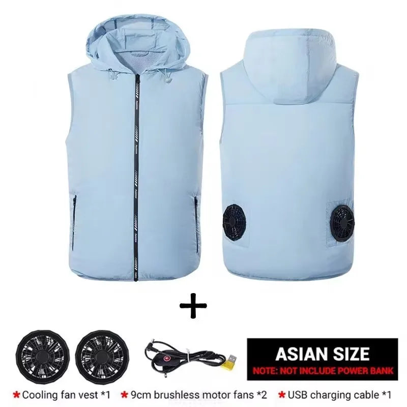Cooling Fan Jacket – Ultralight Summer Outdoor Vest for Men & Women