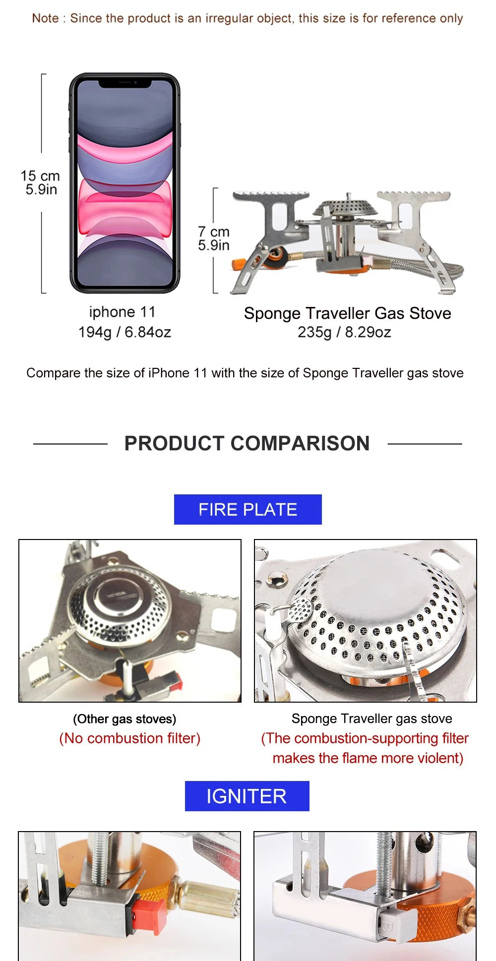 Portable Folding Camping Gas Stove