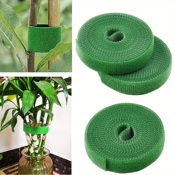 2M Adjustable Nylon Plant Ties – Reusable Garden Support Fastener Tape