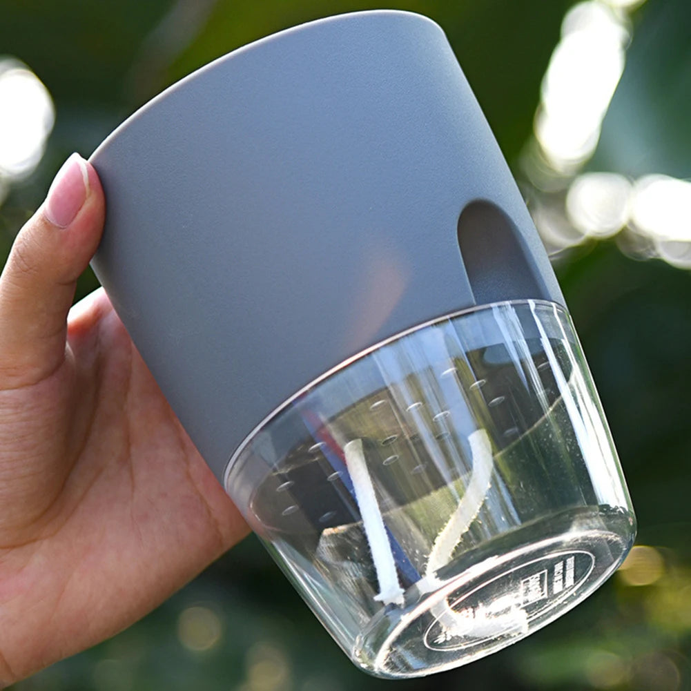 Transparent Self-Watering Flower Pot