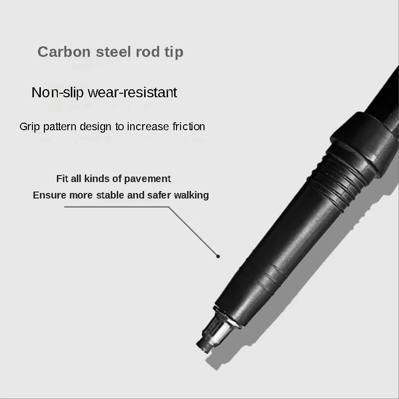 2PCS Adjustable Trekking Poles – Ultralight Telescopic Hiking Sticks with Quick Lock