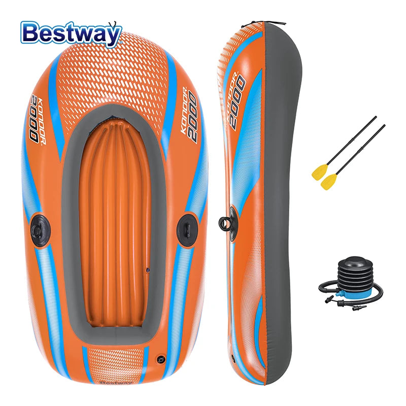 Bestway Inflatable Kayak – 1-3 Person Heavy Duty PVC Rafting Boat
