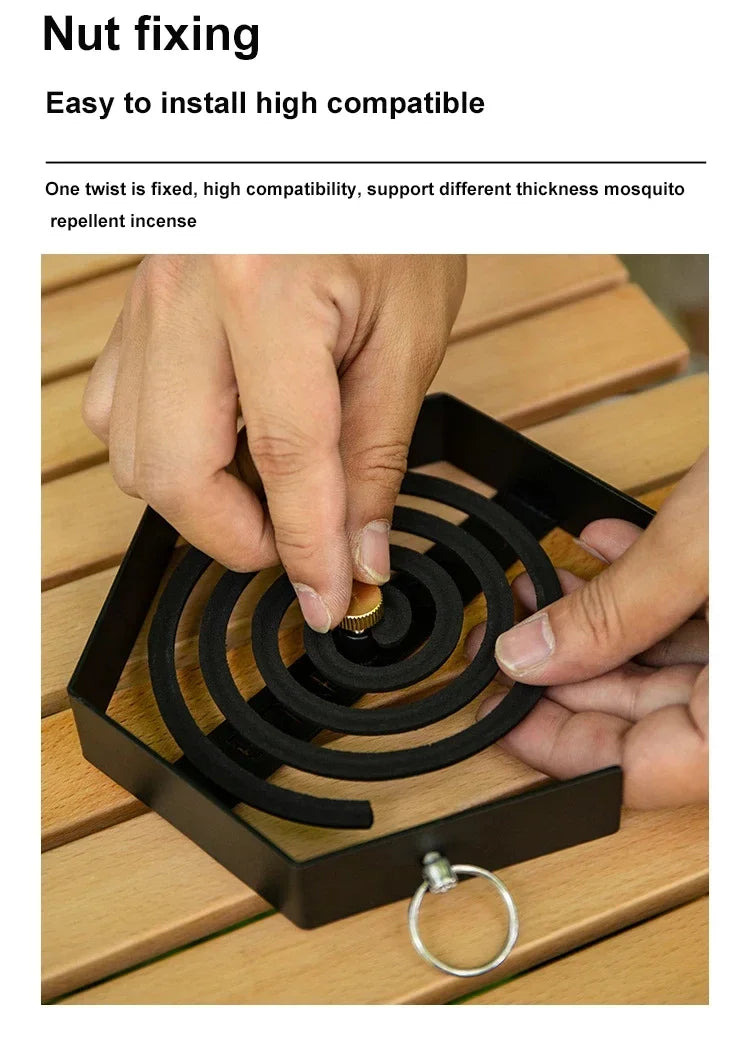Outdoor Mosquito Coil Holder – Camping & Hiking Mosquito Coil Tray