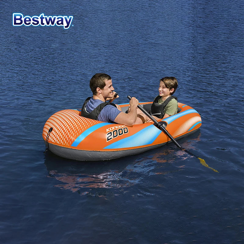 Bestway Inflatable Kayak – 1-3 Person Heavy Duty PVC Rafting Boat