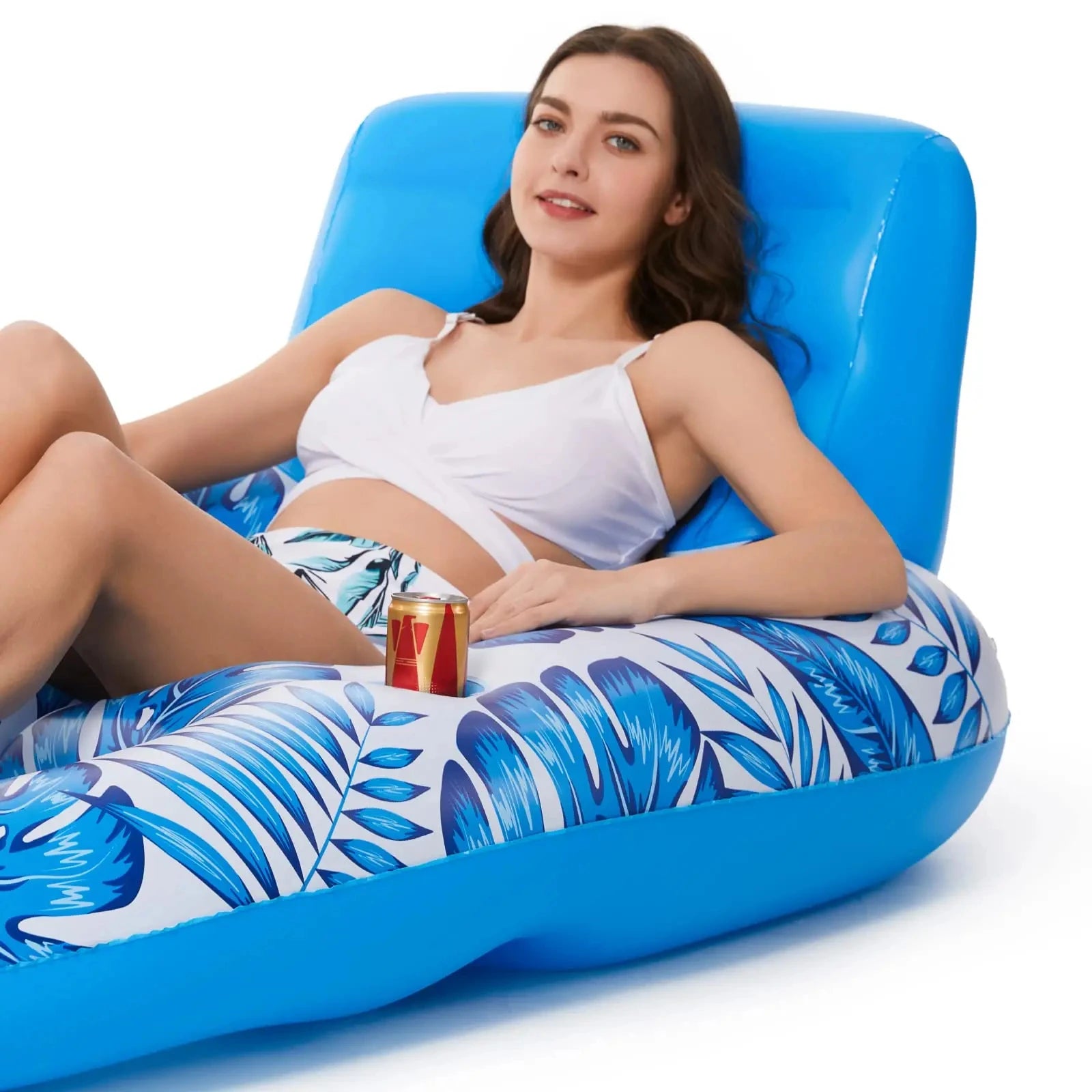 Inflatable Pool Float for Adults – Lounge Chair Raft for Pool & Lake