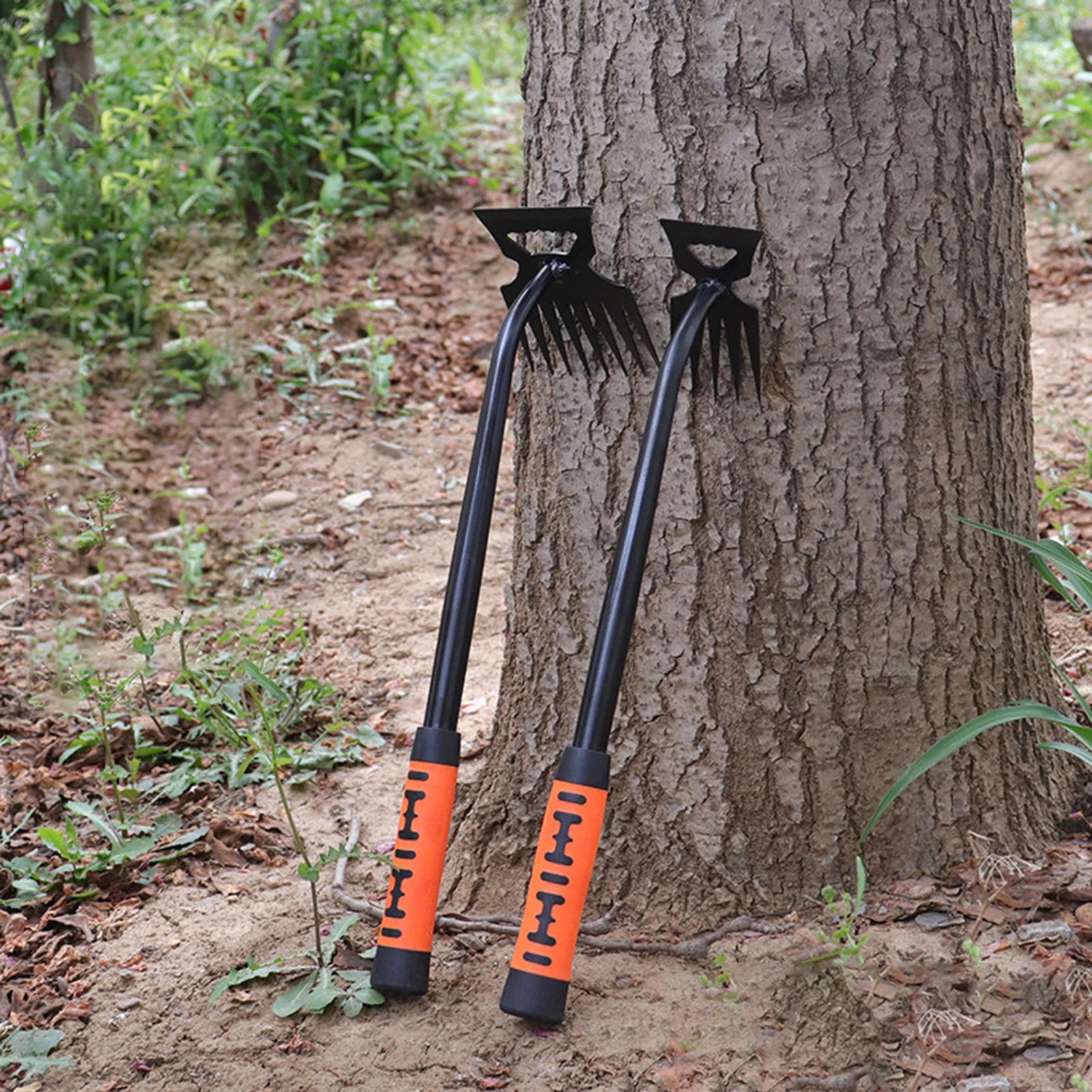 2-in-1 Metal Weed Cleaning Shovel & Garden Rake – Stainless Steel Tool