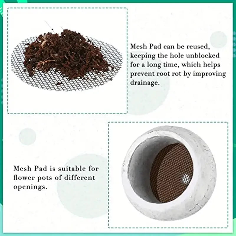 50-Piece Plant Drainage Screens