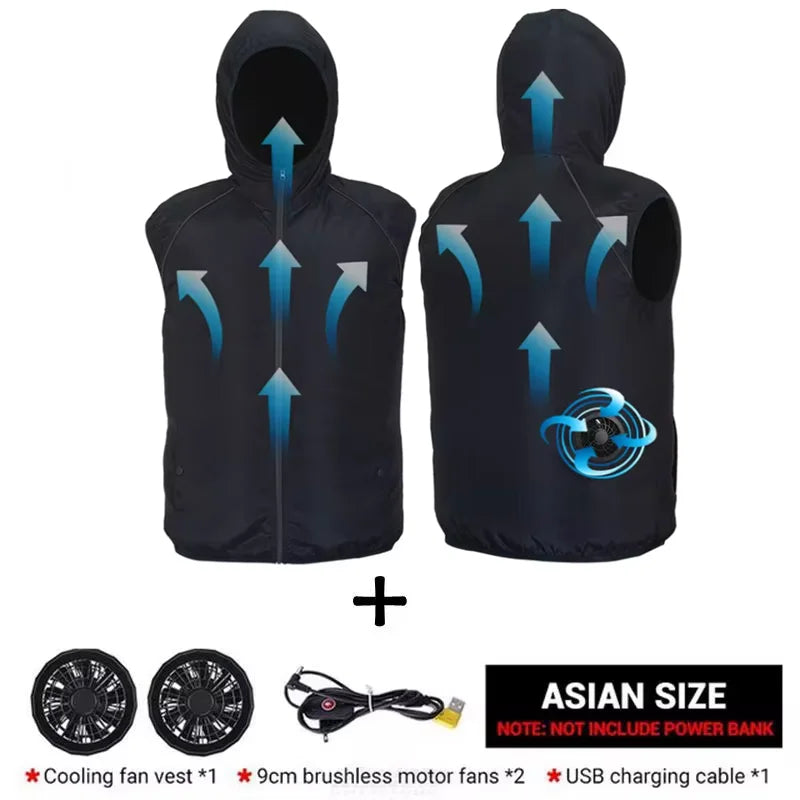 Cooling Fan Jacket – Ultralight Summer Outdoor Vest for Men & Women