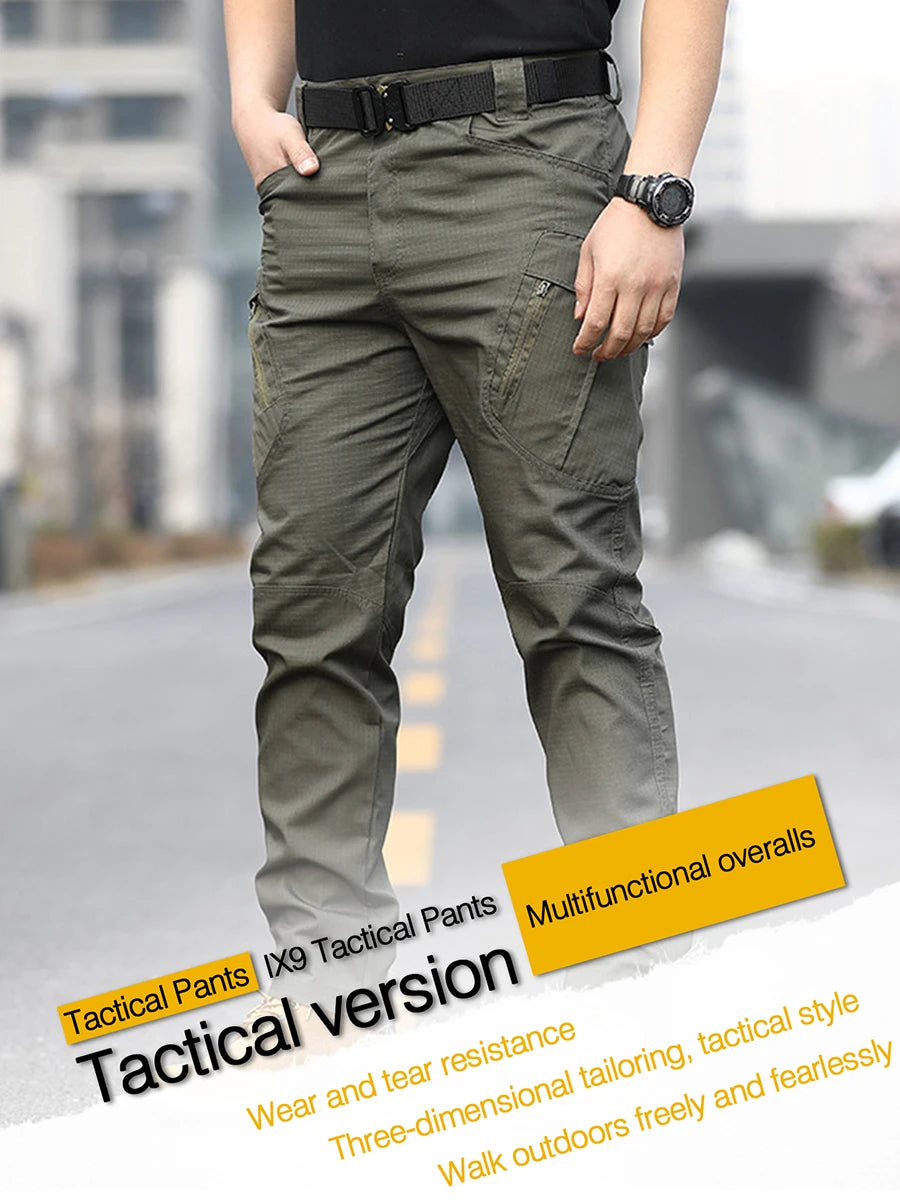 IX9 Tactical Pants – Men’s Multi-Pocket Outdoor Assault Cargo Trousers