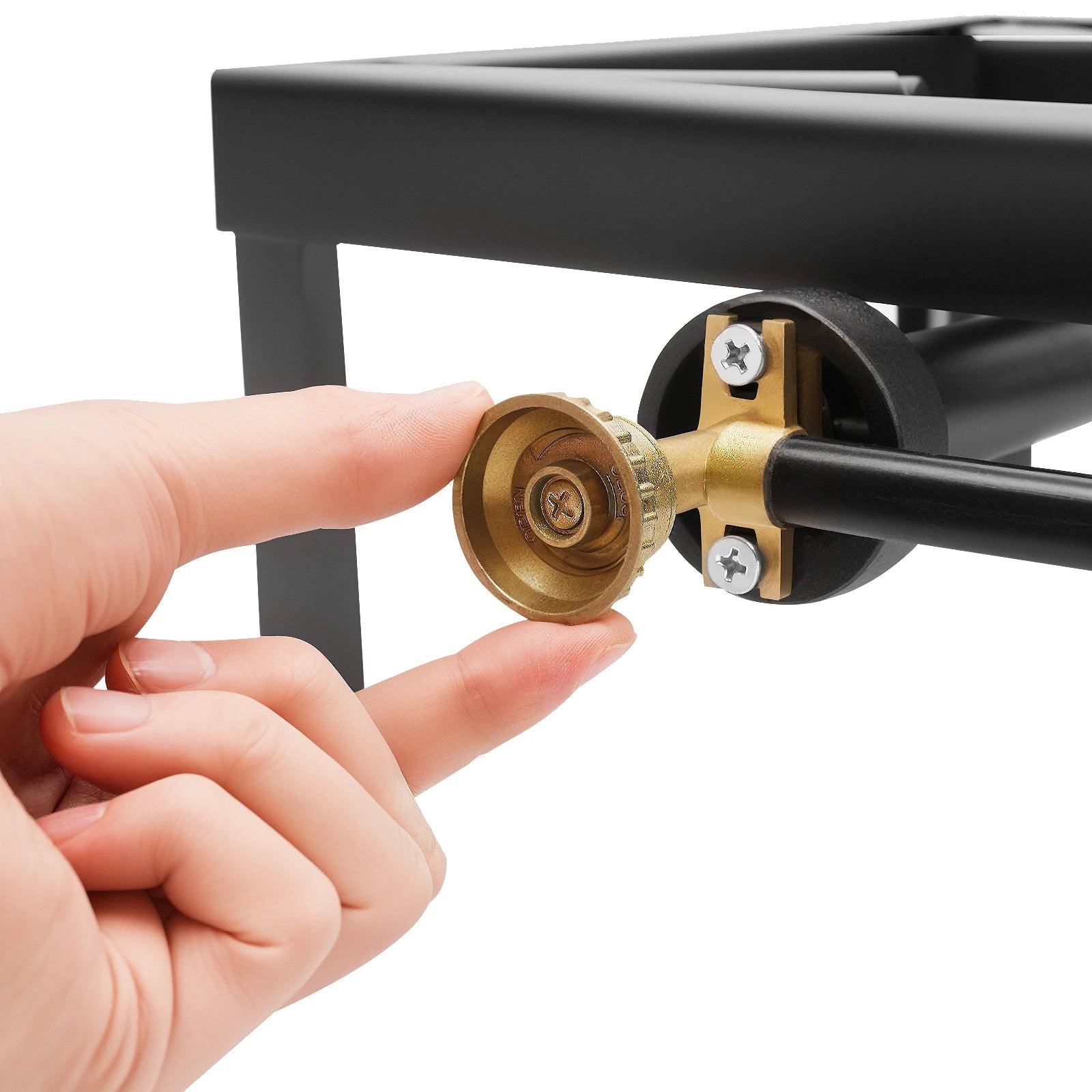 Portable Double Burner Outdoor Gas Stove – Propane Cooker with Adjustable Regulato