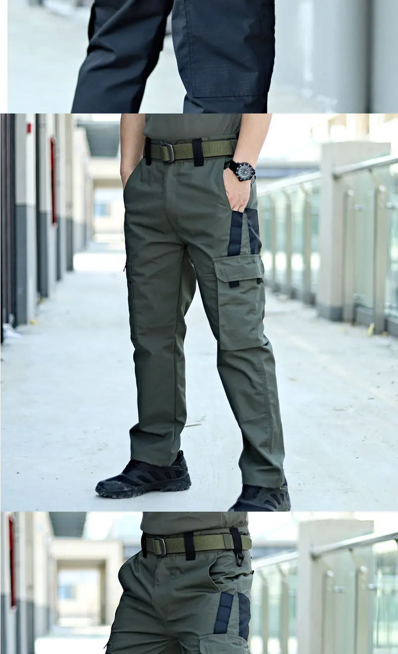 Men’s Tactical Work Pants – Waterproof Outdoor Cargo Trousers with Multi-Pockets