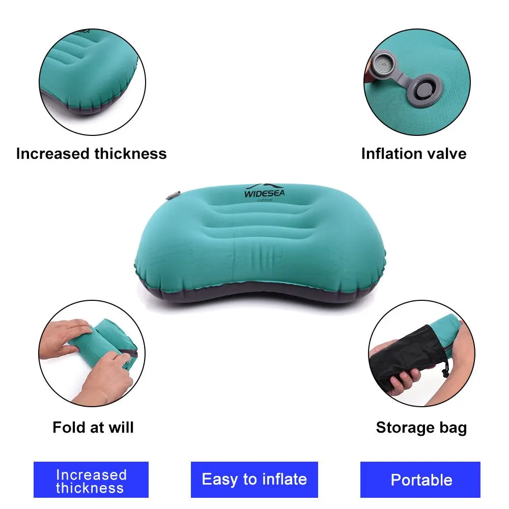 Portable Inflatable Camping Pillow