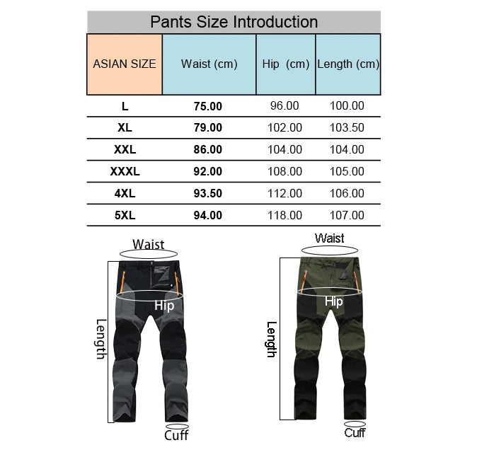 TRVLWEGO Quick-Dry Outdoor Pants