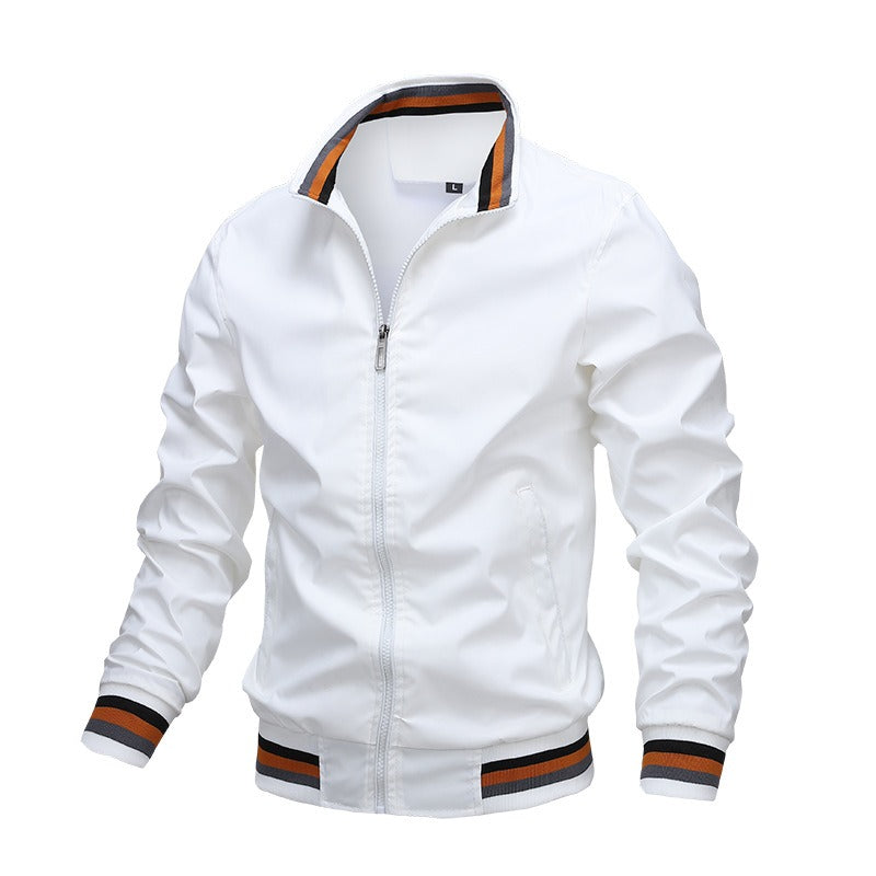 Men’s Stand Collar Casual Jacket – Waterproof Outdoor Sports Windbreaker