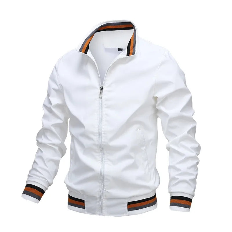 Men’s Stand Collar Casual Jacket – Waterproof Outdoor Sports Windbreaker