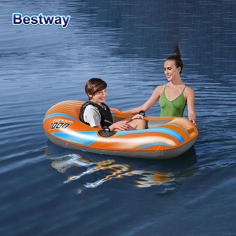 Bestway Inflatable Kayak – 1-3 Person Heavy Duty PVC Rafting Boat