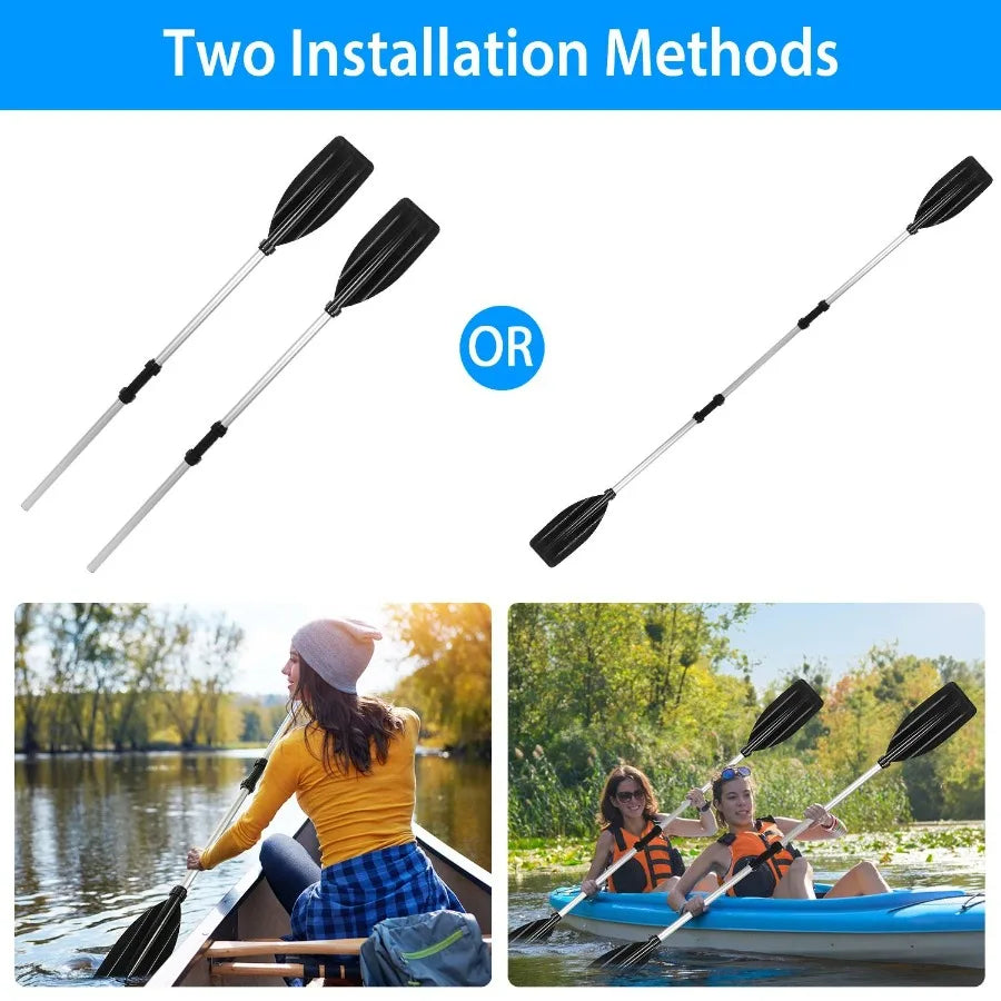 2-Pack Aluminum Kayak Paddles