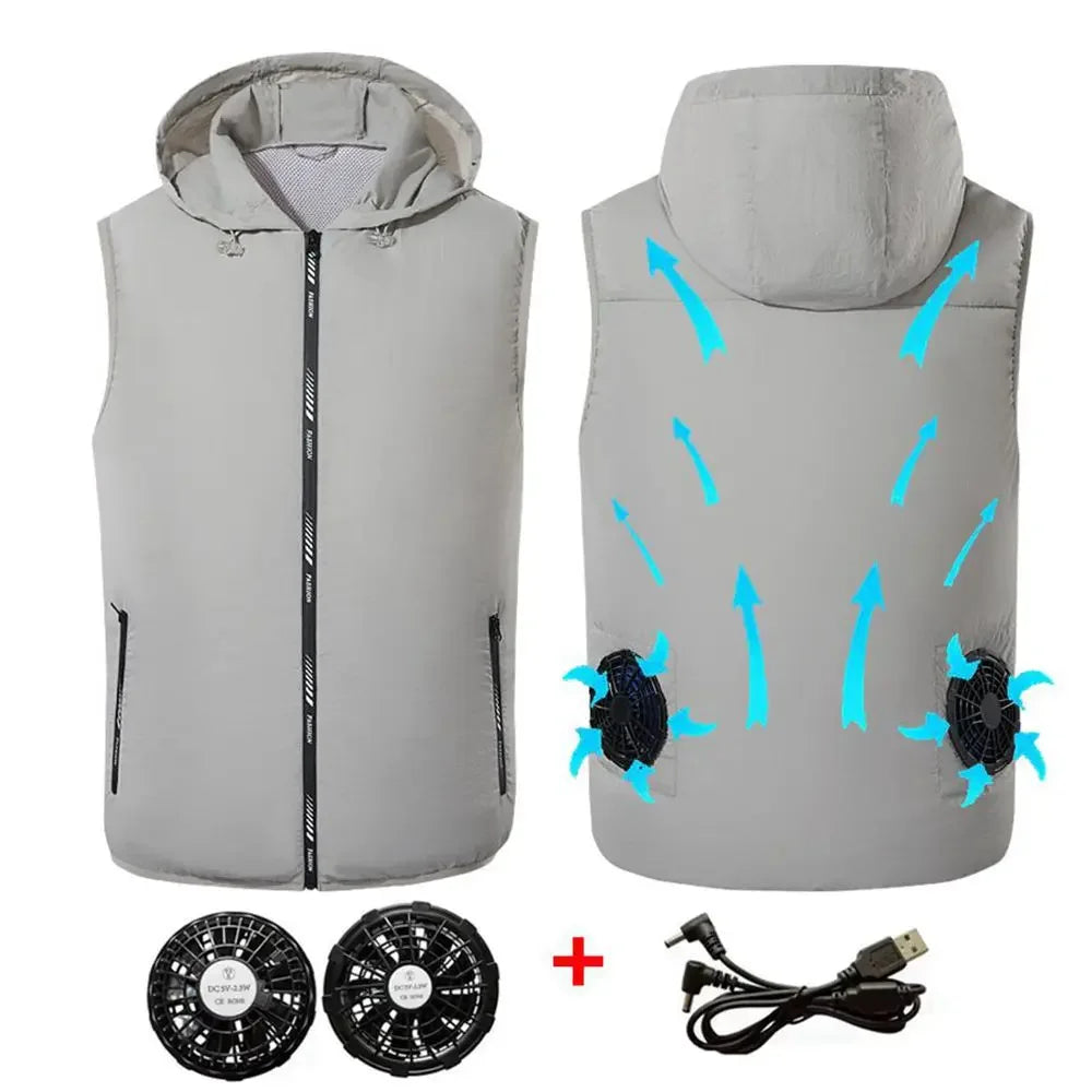 Cooling Fan Jacket – Ultralight Summer Outdoor Vest for Men & Women
