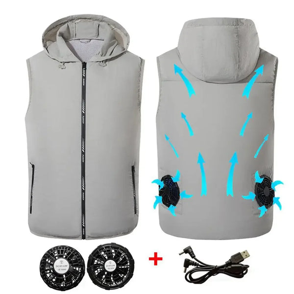 Cooling Fan Jacket – Ultralight Summer Outdoor Vest for Men & Women