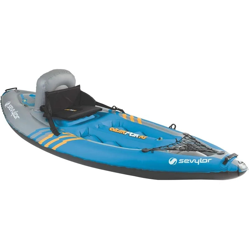 Sevylor QuickPak K1 Inflatable Kayak – 1-Person Backpack Kayak