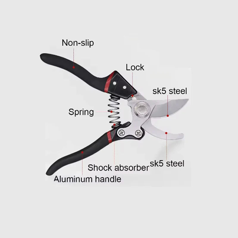SK5 Steel Garden Hand Pruner – Orchard Tree Trimming Shears