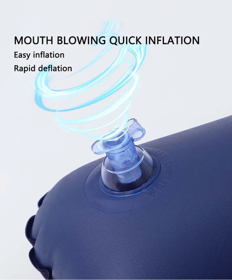 ARKA Inflatable Camping Pillow – Folding Air Cushion for Travel & Outdoor Use