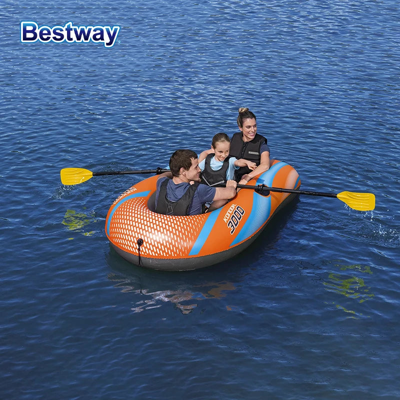Bestway Inflatable Kayak – 1-3 Person Heavy Duty PVC Rafting Boat
