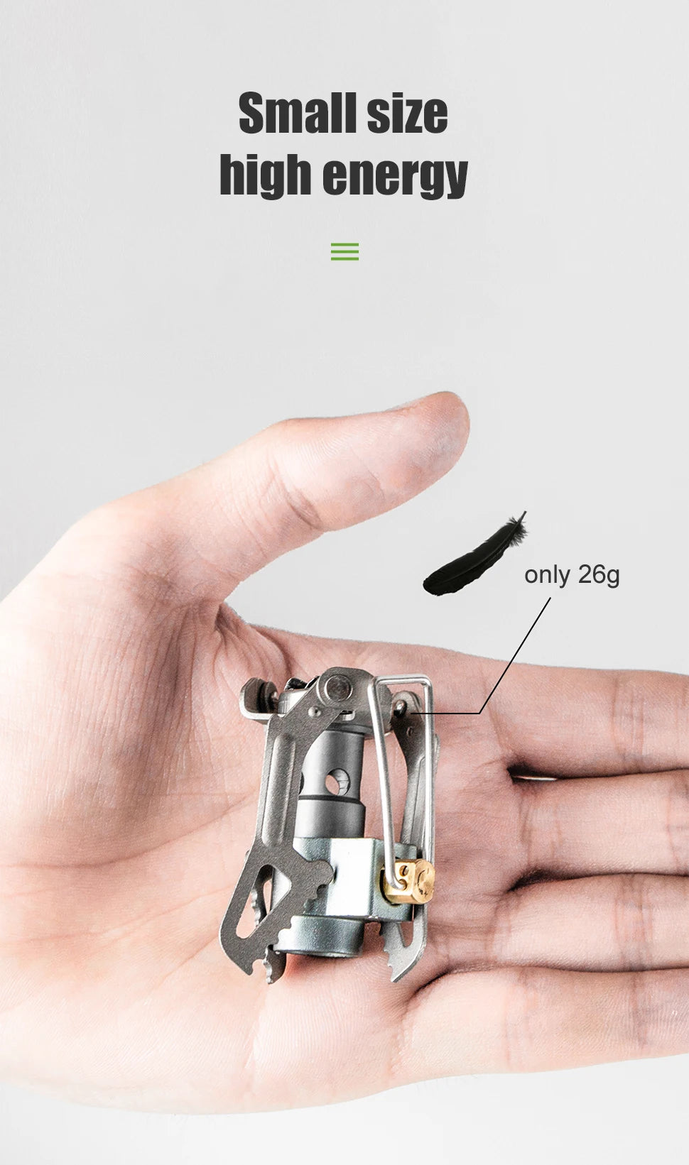 BRS Mini Titanium Camping Stove