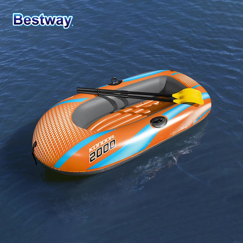 Bestway Inflatable Kayak – 1-3 Person Heavy Duty PVC Rafting Boat