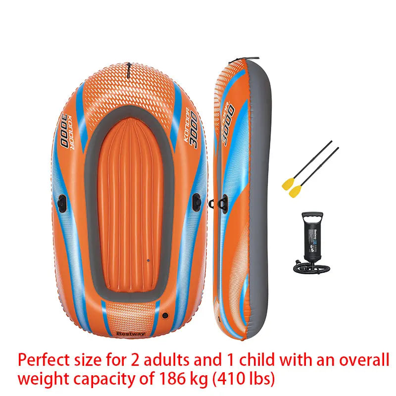 Bestway Inflatable Kayak – 1-3 Person Heavy Duty PVC Rafting Boat