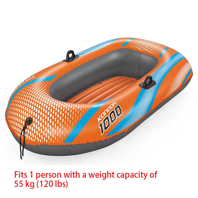 Bestway Inflatable Kayak – 1-3 Person Heavy Duty PVC Rafting Boat