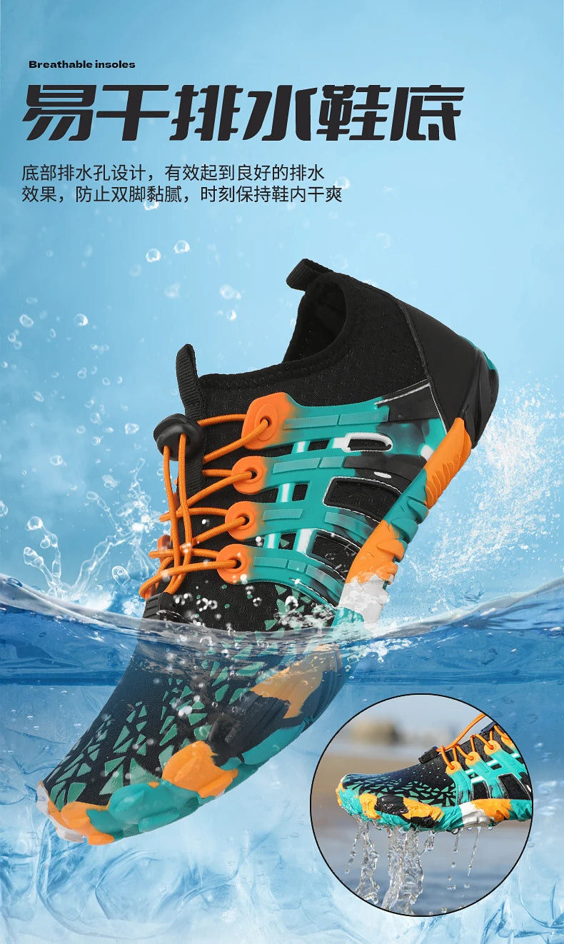 Five-Finger Aqua Shoes – Men & Women’s Water Sports & Hiking Shoes
