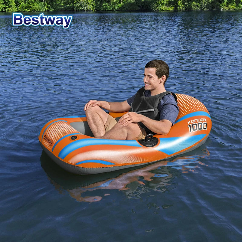 Bestway Inflatable Kayak – 1-3 Person Heavy Duty PVC Rafting Boat
