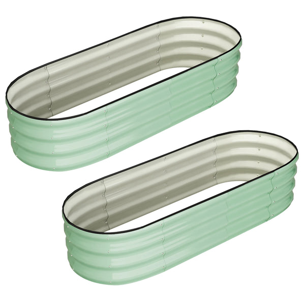 2-Pack Oval Raised Garden Beds