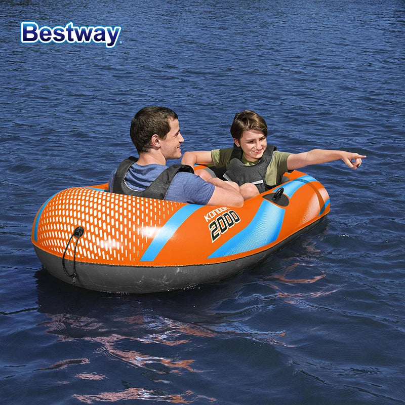 Bestway Inflatable Kayak – 1-3 Person Heavy Duty PVC Rafting Boat
