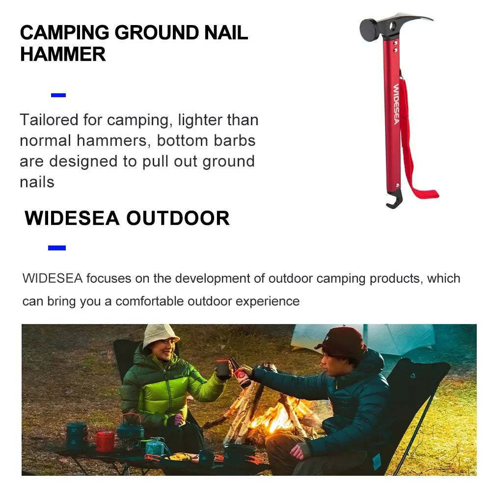 Widesea Camping Hammer Stainless Steel