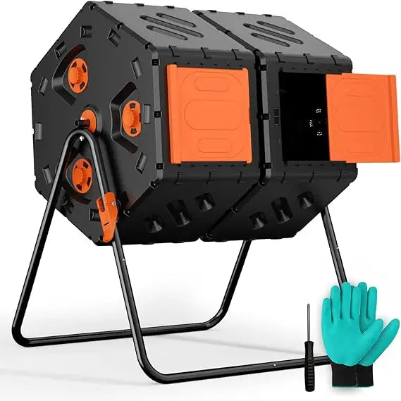 45G Dual Chamber Rotating Compost Bin