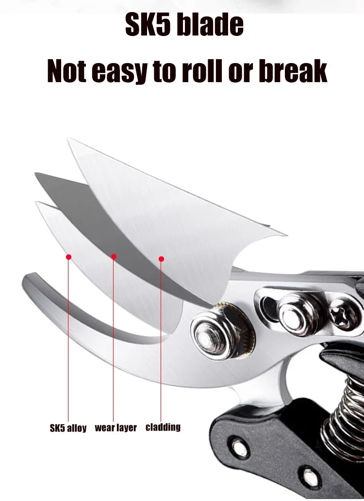 SK5 Steel Garden Hand Pruner – Orchard Tree Trimming Shears