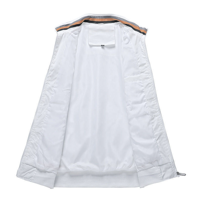 Men’s Stand Collar Casual Jacket – Waterproof Outdoor Sports Windbreaker