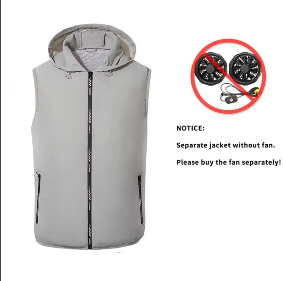 Cooling Fan Jacket – Ultralight Summer Outdoor Vest for Men & Women