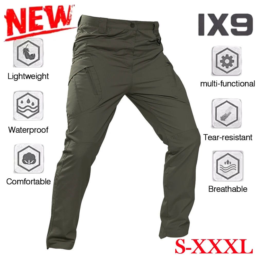 IX9 Tactical Pants – Men’s Multi-Pocket Outdoor Assault Cargo Trousers