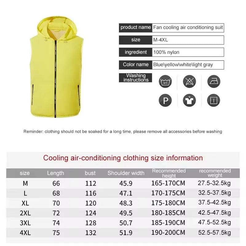 Cooling Fan Jacket – Ultralight Summer Outdoor Vest for Men & Women