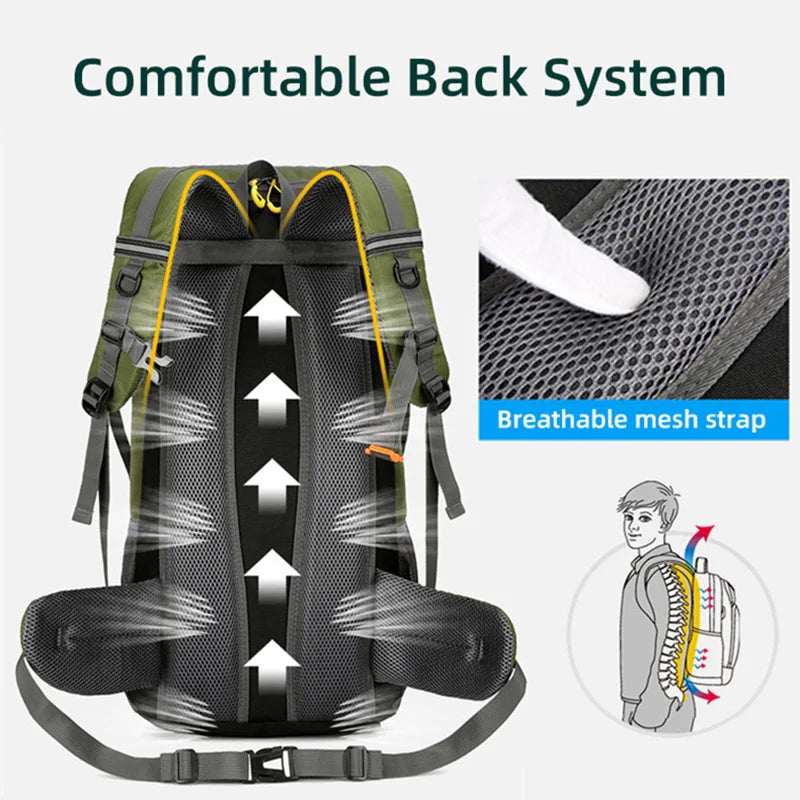 50L Waterproof Hiking Backpack