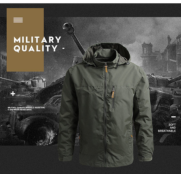 Men’s Tactical Waterproof Windbreaker