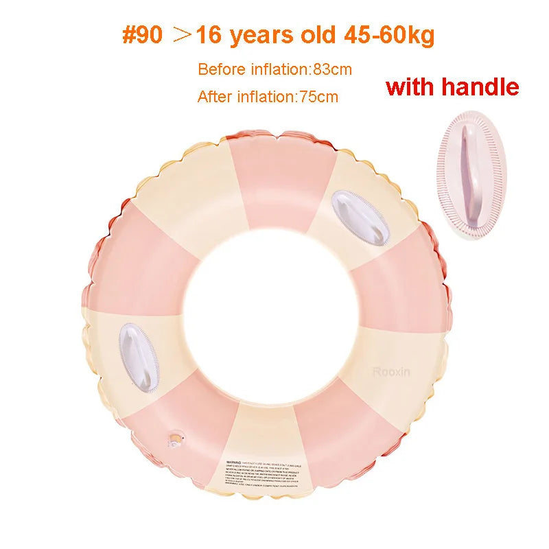 Rooxin Inflatable Pool Float – Swim Ring for Kids & Adults
