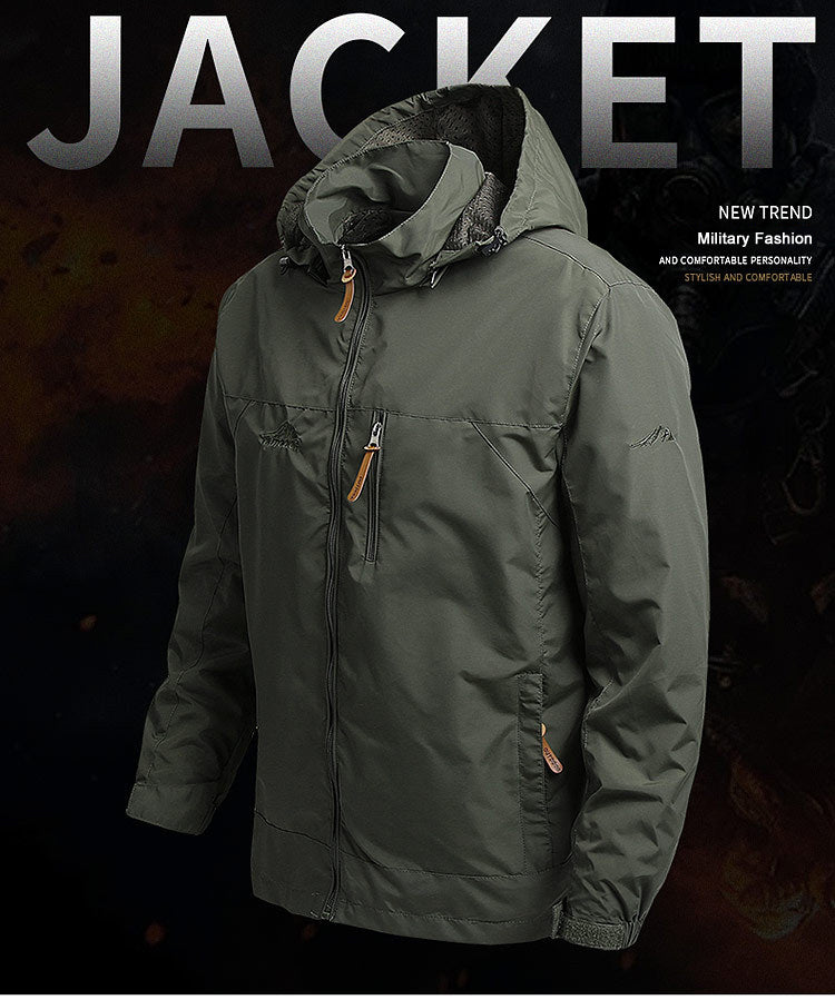 Men’s Tactical Waterproof Windbreaker